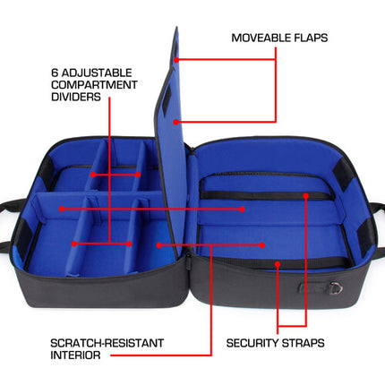 USA GEAR S23 Estuche de Viaje para Consola PlayStation 5 Azul Resistente al Agua y Arañazos con Correa Ajustable