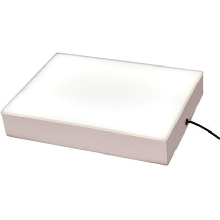 Porta-Trace Gagne Caja de Luz LED 6x6" Marco de Plástico ABS Blanco