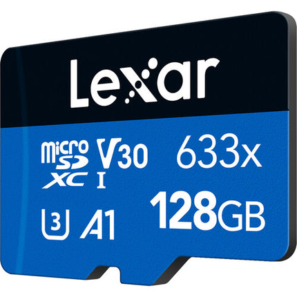 Lexar 128GB microSDXC UHS-I V30 U3 Clase 10 con Adaptador SD