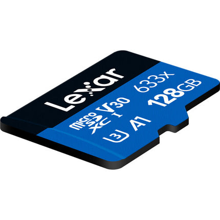 Lexar 128GB microSDXC UHS-I V30 U3 Clase 10 con Adaptador SD