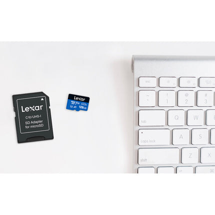 Lexar 128GB microSDXC UHS-I V30 U3 Clase 10 con Adaptador SD