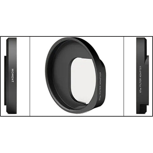Moment 67mm Adaptador de Filtro para iPhone 15 Pro y Pro Max Snap-On