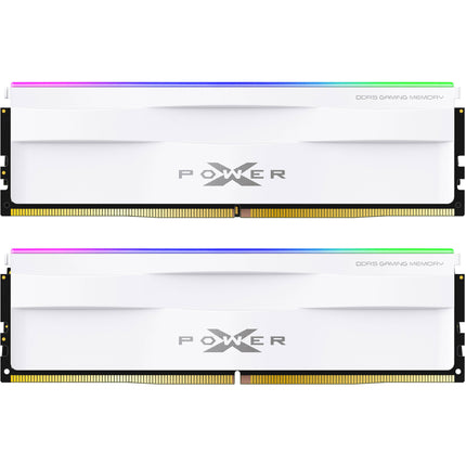 Silicon Power 32GB Zenith RGB DDR5 6000 MT/s Memoria RAM para escritorio 2x16GB Blanca
