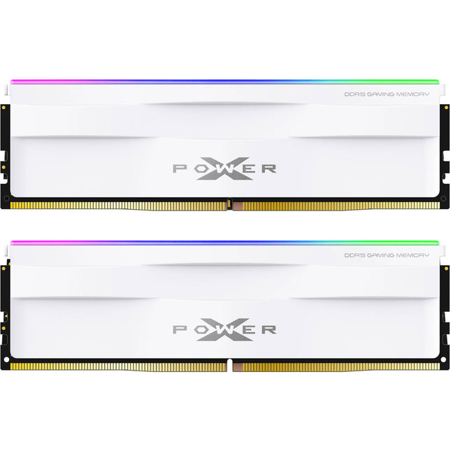 Silicon Power 32GB Zenith RGB DDR5 6000 MT/s Memoria RAM para escritorio 2x16GB Blanca