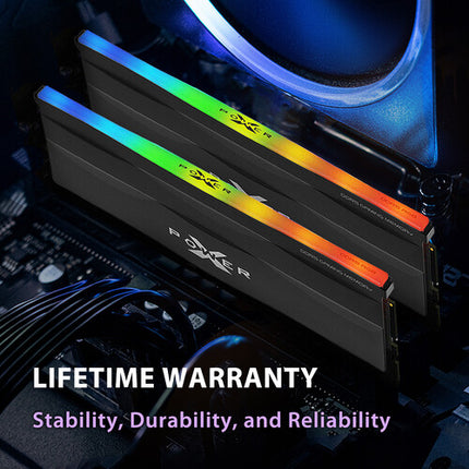 Silicon Power 32GB Zenith RGB DDR5 6000 MT/s Memoria para PC 2x16GB Negra