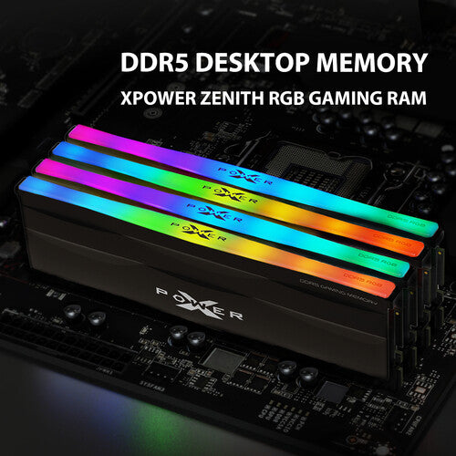Silicon Power Zenith RGB Memoria DDR5 64GB 6000 MT s Kit Desktop