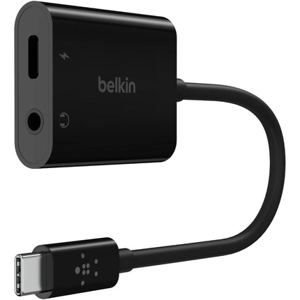 Belkin RockStar Adaptador Audio 3.5mm y Carga USB-C 60W Passthrough