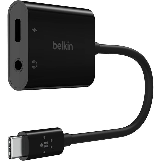 Belkin RockStar Adaptador Audio 3.5mm y Carga USB-C 60W Passthrough