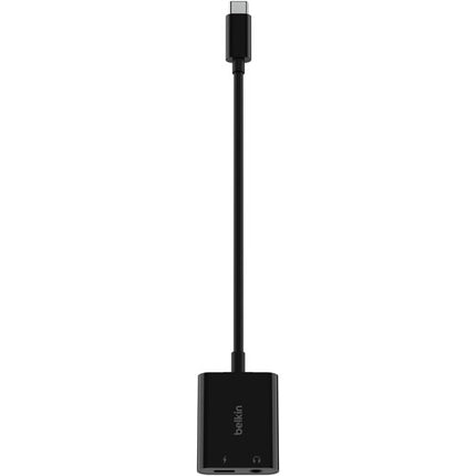 Belkin RockStar Adaptador Audio 3.5mm y Carga USB-C 60W Passthrough