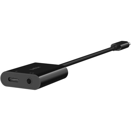 Belkin RockStar Adaptador Audio 3.5mm y Carga USB-C 60W Passthrough