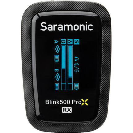 Saramonic Blink 500 ProX B2R Sistema Micrófono Lavalier Inalámbrico Dual 2.4 GHz Negro