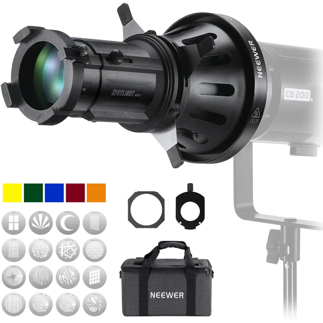 Neewer LS-39 Proyector con Lente 20° para Montura Bowens 300W