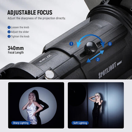 Neewer LS-39 Proyector con Lente 20° para Montura Bowens 300W