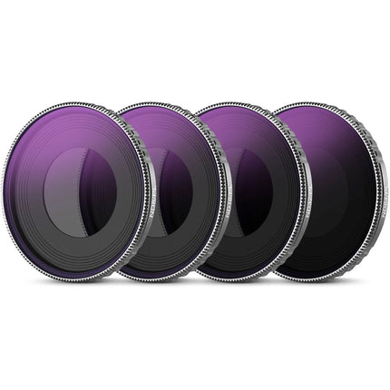 Neewer ND PL Set 4 Filtros ND8 ND16 ND32 ND64 para DJI Osmo Action 4 con Estuche