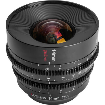 7Artisans Spectrum 14mm T2.9 Lente Cine Prime con Filtro 82mm y 15.7" Distancia Mínima