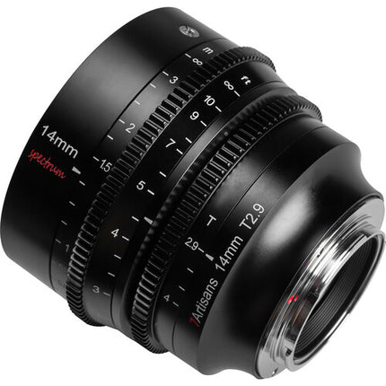 7Artisans Spectrum 14mm T2.9 Lente Cine Prime con Filtro 82mm y 15.7" Distancia Mínima