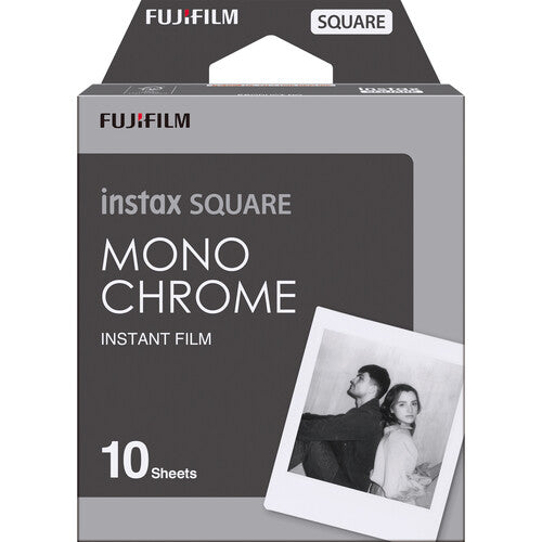 FUJIFILM instax SQUARE Película Instantánea Monocromo 10 exposiciones 3.4x2.8"
