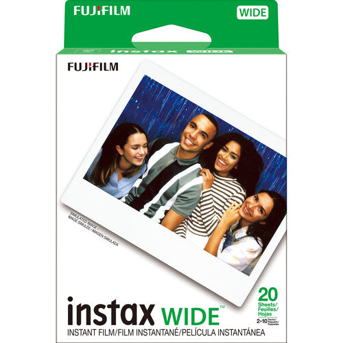 FUJIFILM instax WIDE Película Instantánea 40 Exposiciones ISO 800 Superficie Brillante