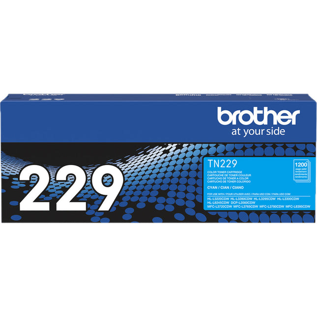 Tóner Brother TN229C Cyan Capacidad Estándar para Impresoras Brother