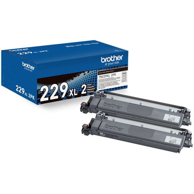 Brother TN229XL2PK Tóner de Alta Capacidad Negro 2-Pack para Impresoras Brother