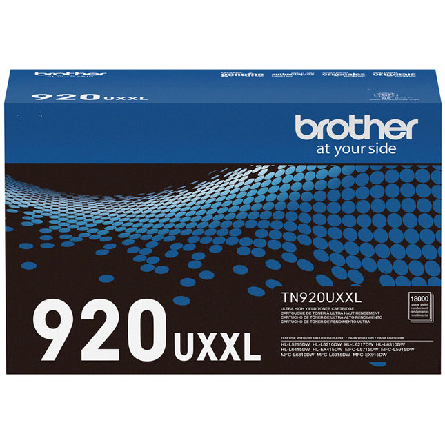Brother TN920UXXL Cartucho de Tóner Negro Ultra Alto Rendimiento para Impresoras Brother