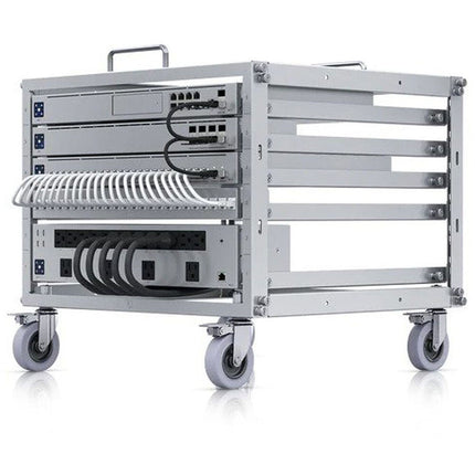 Ubiquiti Toolless Mini Rack 6 RU con ruedas bloqueables y asas de acero inoxidable