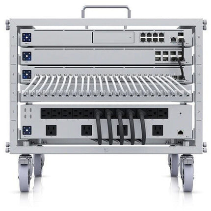 Ubiquiti Toolless Mini Rack 6 RU con ruedas bloqueables y asas de acero inoxidable