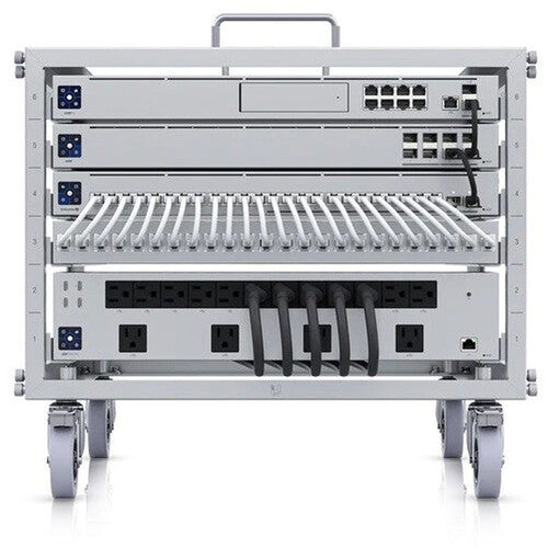 Ubiquiti Toolless Mini Rack 6 RU con ruedas bloqueables y asas de acero inoxidable