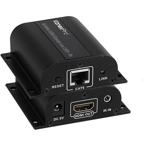 KanexPro Extensor HDMI Full HD sobre Cat6 196 pies 1080p con IR Blaster