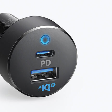 Anker PowerDrive 20W Cargador de Coche 2 Puertos USB-C y USB-A