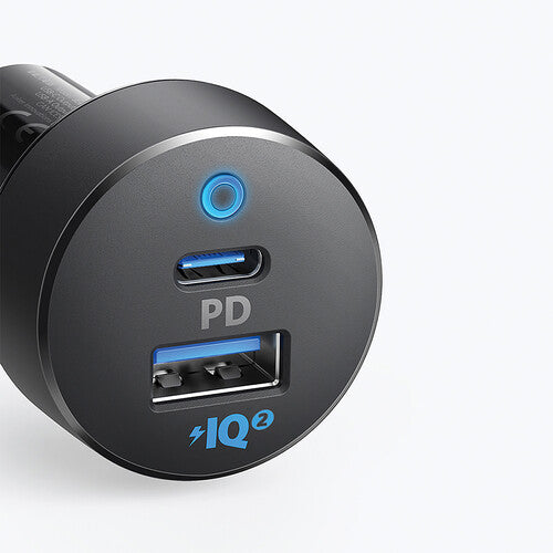 Anker PowerDrive 20W Cargador de Coche 2 Puertos USB-C y USB-A