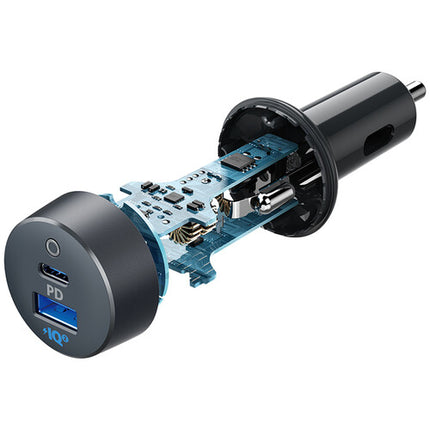 Anker PowerDrive 20W Cargador de Coche 2 Puertos USB-C y USB-A