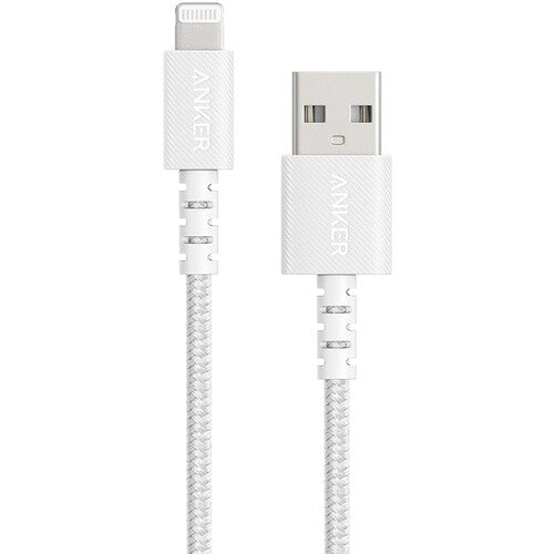 Anker Powerline Select+ cable USB-A a Lightning trenzado 3 pies 480 MB/s blanco