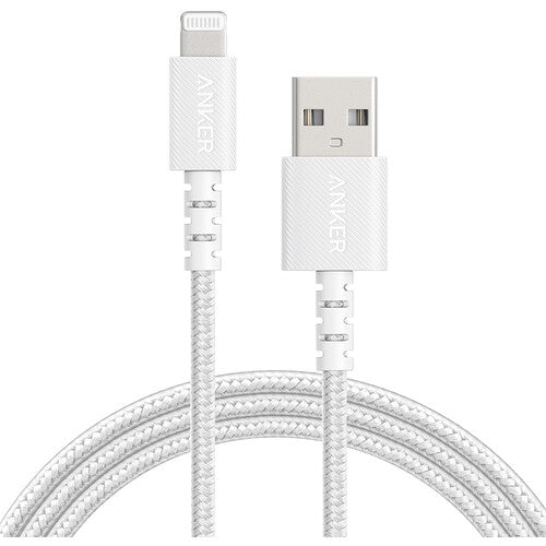 Anker Powerline Select+ Cable trenzado USB-A a Lightning 6 pies blanco MFi certificado