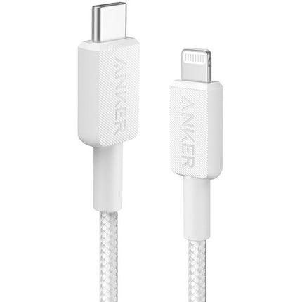 Anker Cable USB-C a Lightning Blanco 6 pies Trenzado Durable