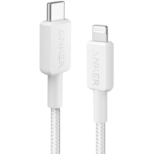 Anker Cable USB-C a Lightning Blanco 6 pies Trenzado Durable