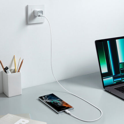 Anker 322 Cable USB-C Trenzado 6 Pies Blanco Soporta Carga Rápida