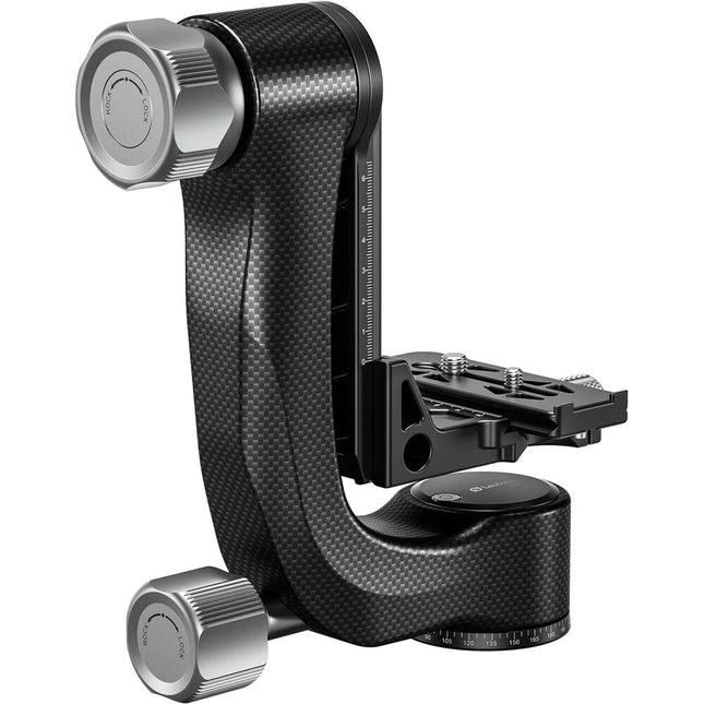 Leofoto PG-3 Cabezal Gimbal Fibra de Carbono Capacidad 55 lb Altura 9.25"