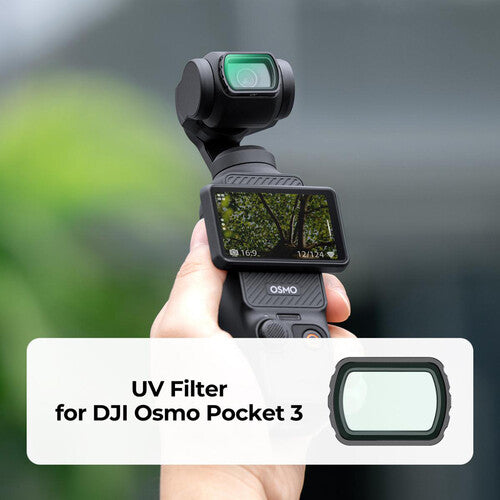 K&F Concept Nano-X Serie Filtro UV para DJI Osmo Pocket 3 Vidrio Óptico AGC y 28 Capas Nanorrevestimiento
