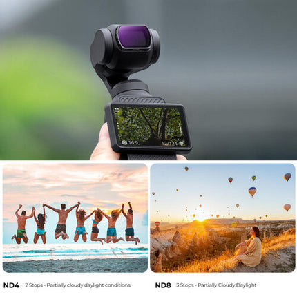 K&F Concept Nano-X Serie Filtros para DJI Osmo Pocket 3 ND4 ND8 ND16 ND32 vidrio óptico AGC