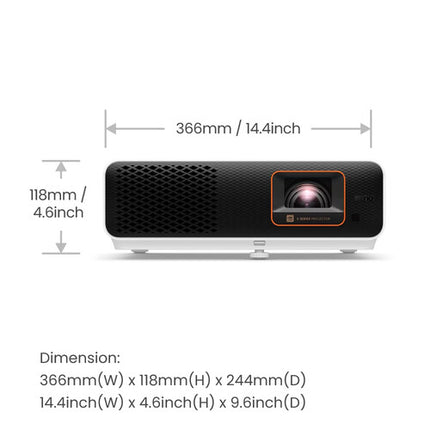 Proyector BenQ X500i 2200 lúmenes UHD 4K corto alcance 3 HDMI Gaming