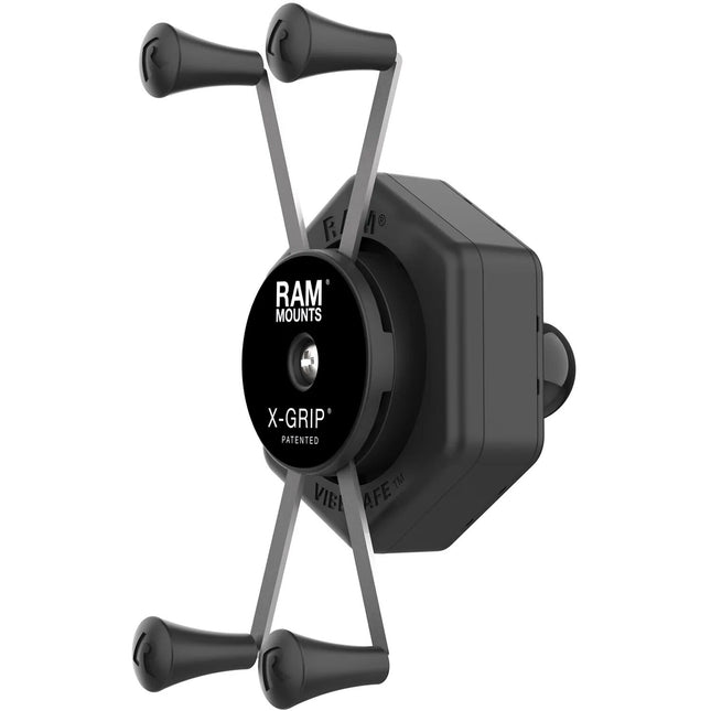 RAM Mounts RAM X-Grip Soporte para Teléfono Grande con Adaptador Vibe-Safe y Bola para Smartphones de 1.75 a 4.5 Pulgadas de Ancho