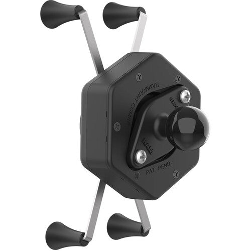 RAM Mounts RAM X-Grip Soporte para Teléfono Grande con Adaptador Vibe-Safe y Bola para Smartphones de 1.75 a 4.5 Pulgadas de Ancho