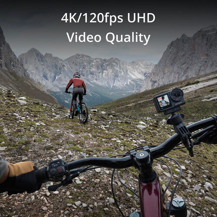 DJI Osmo Action 4 Cámara de acción con estabilización y accesorios para ciclismo