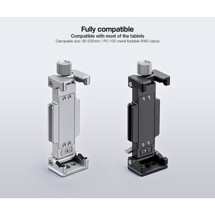 Leofoto PC-120 Soporte portátil para teléfono y tableta negro 3.5 a 9.3 pulgadas