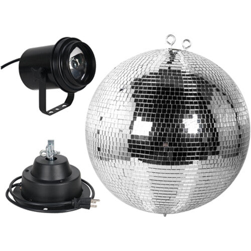 Eliminator Lighting M600EL Espejo Móvil 16" con Motor y Luz PAR