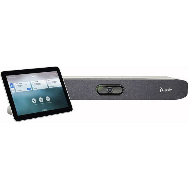Poly Studio X30 Barra de Vídeo 4K para Salas Pequeñas con Pantalla Táctil 8 Pulgadas y Controlador TC8
