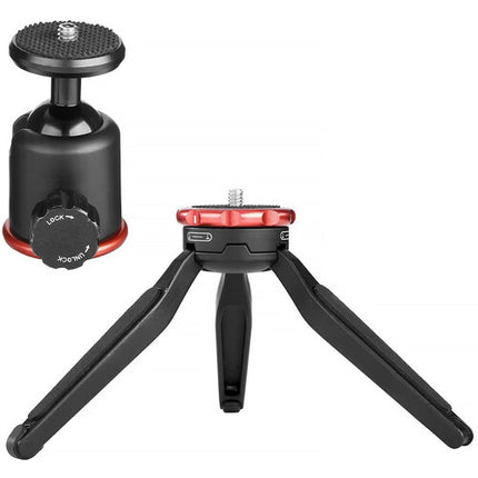 Movo Photo CamSK Kit de Video para Cámaras DSLR y Mirrorless con Luz LED Compacta 49 LEDs y Micrófono Cardioide VXR10