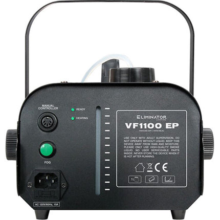 Eliminator Lighting VF1100 Máquina de Niebla Móvil 850W 9000ft³/min Tanque 0.26Gal