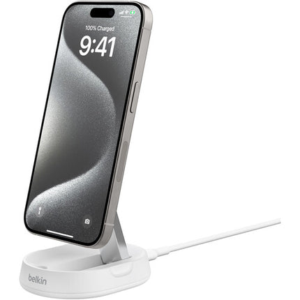 Belkin BoostCharge Pro Cargador Inalámbrico Magnético Convertible Qi2 15W Blanco